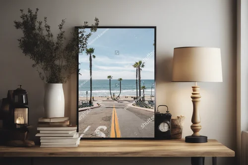 Palma i ocean: wibracje kalifornijskiego wybrzeża