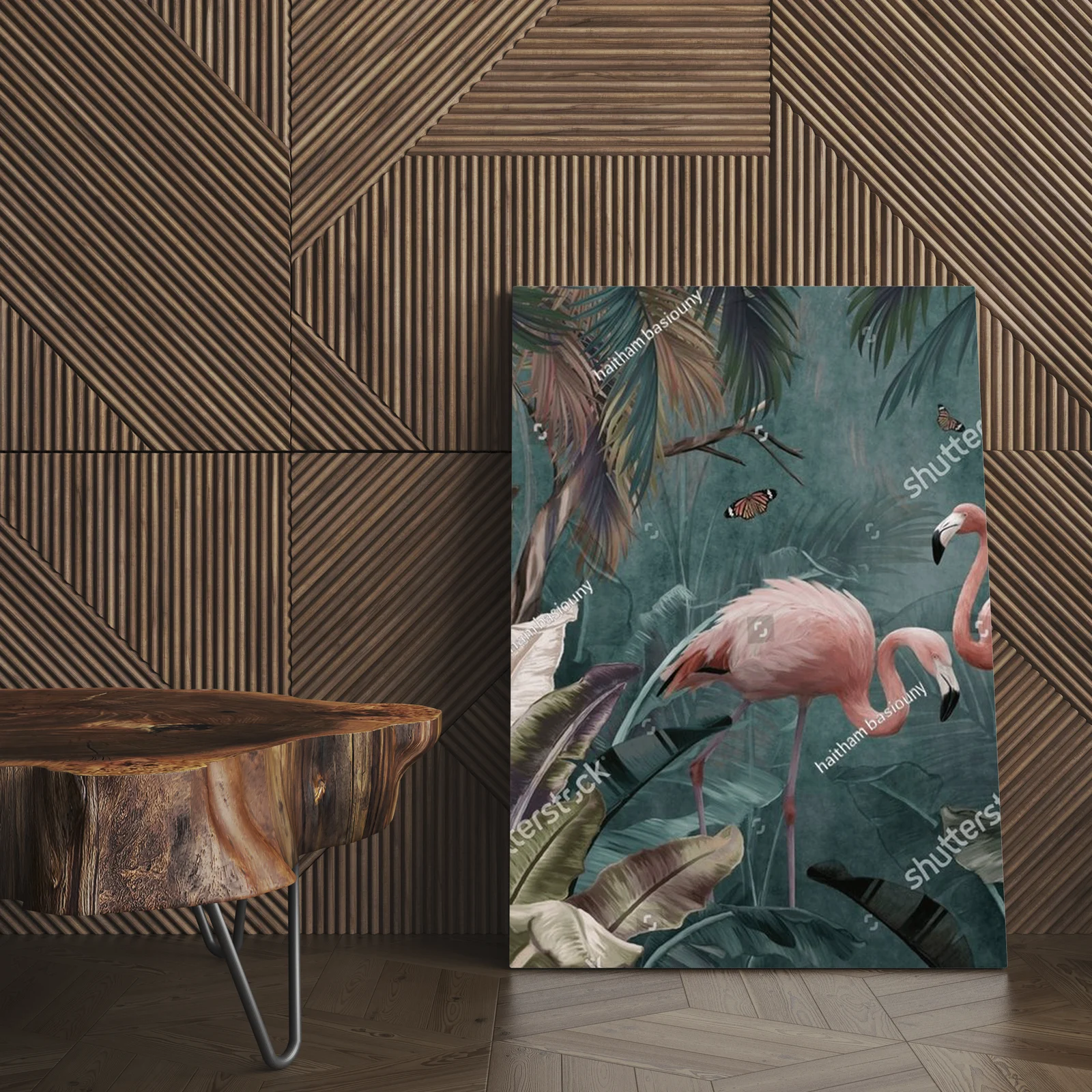Tropikalna forestalna kompozycja w tiffany pastelach