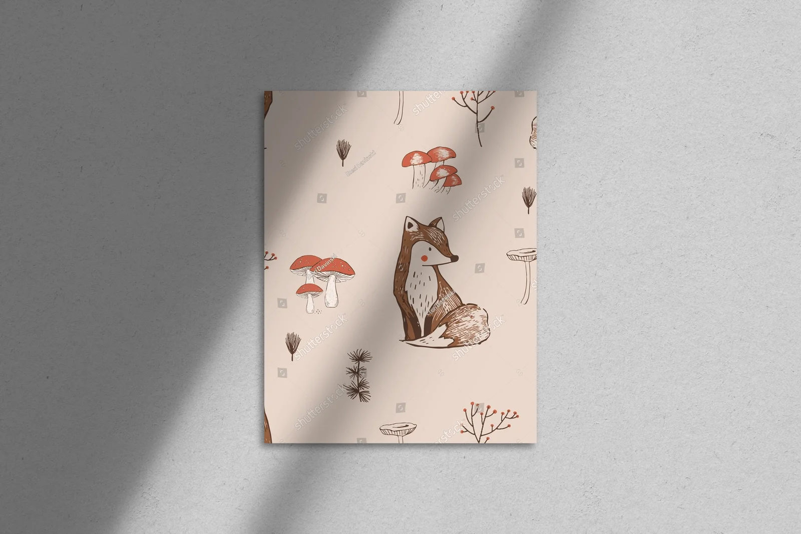 Urokliwe leśne motywy w pastelowych barwach