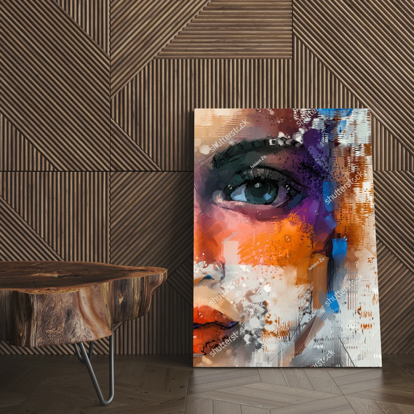 Emocjonalna portret w pastelowych odcieniach
