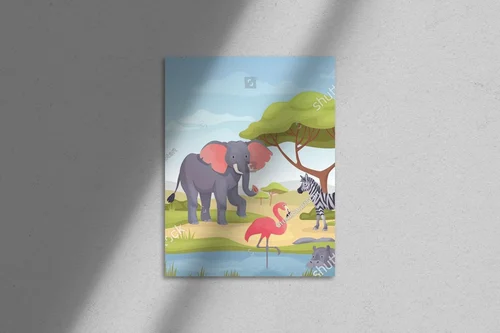 Safari pełne życia w pastelowych barwach