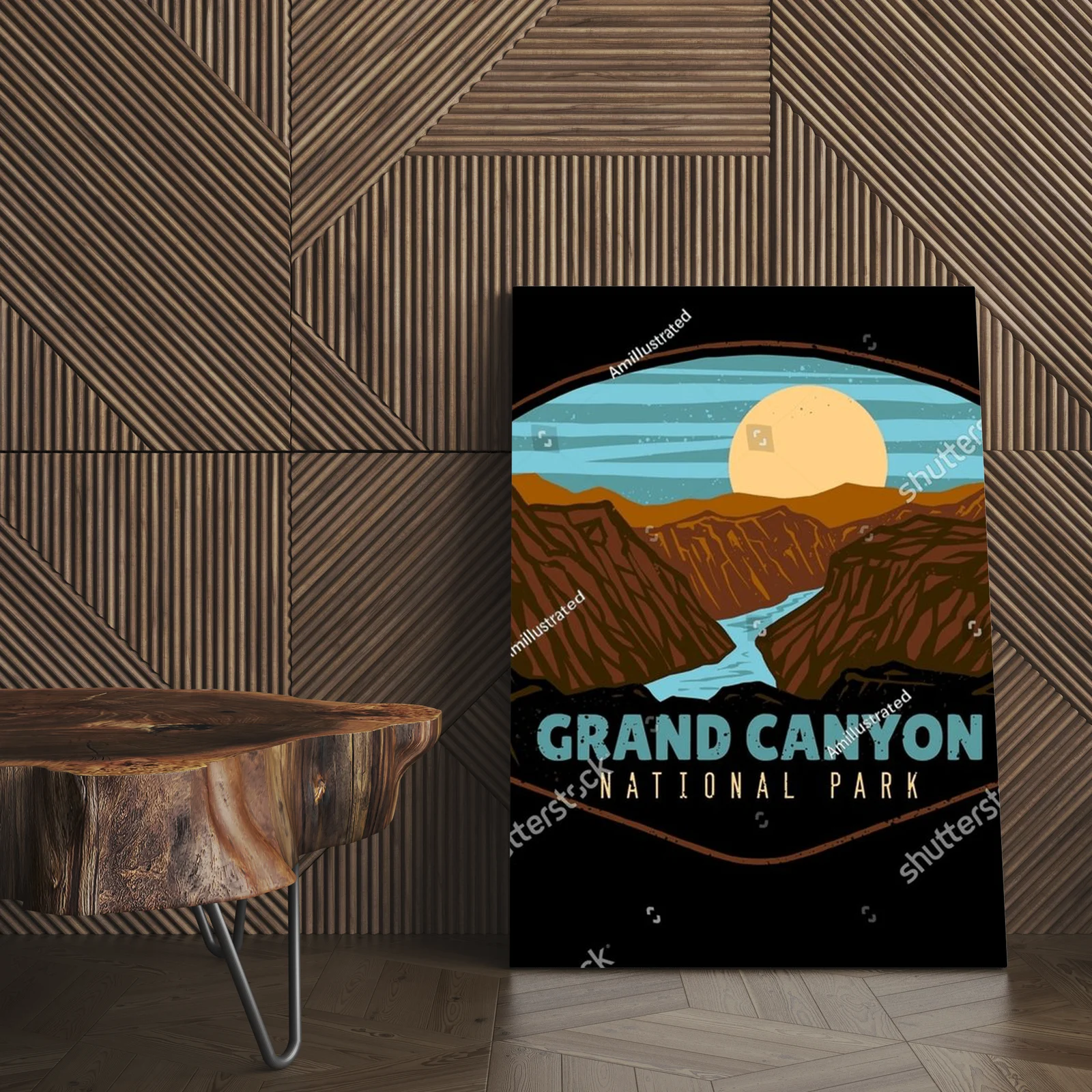 Urokliwy krajobraz Grand Canyon w głębokich barwach