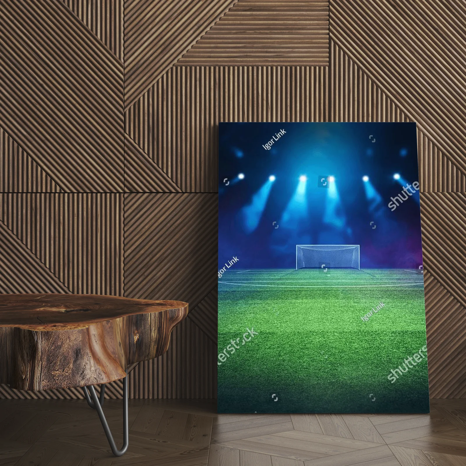 Magiczny stadion w nocnej symfonii barw