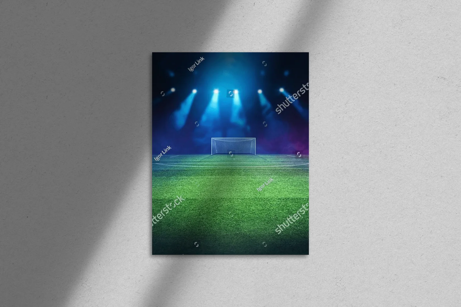 Magiczny stadion w nocnej symfonii barw