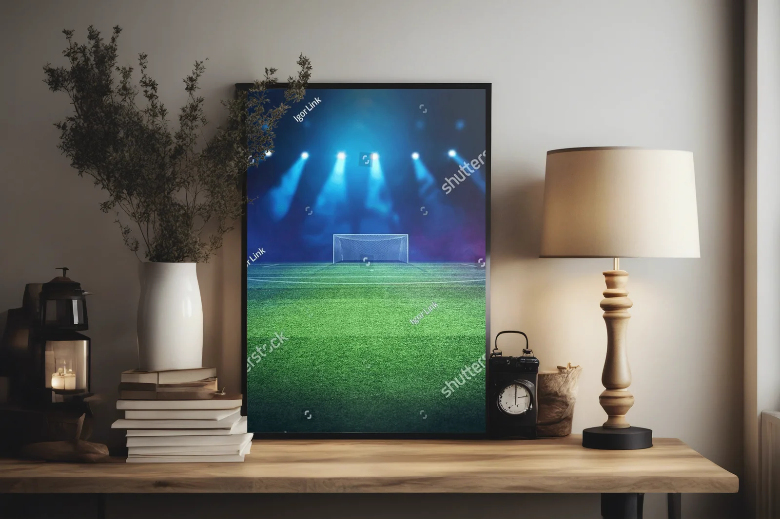 Magiczny stadion w nocnej symfonii barw