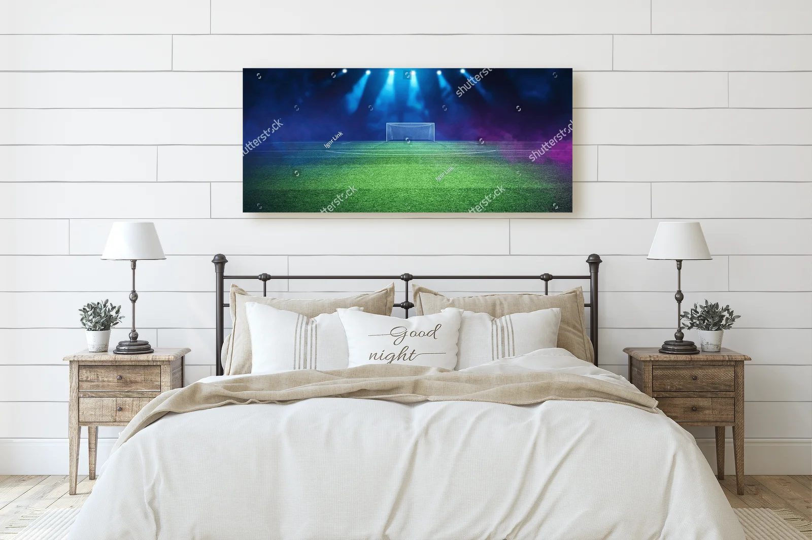 Magiczny stadion w nocnej symfonii barw