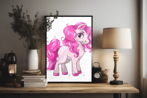 Urocza księżniczka w pastelowym świecie pony