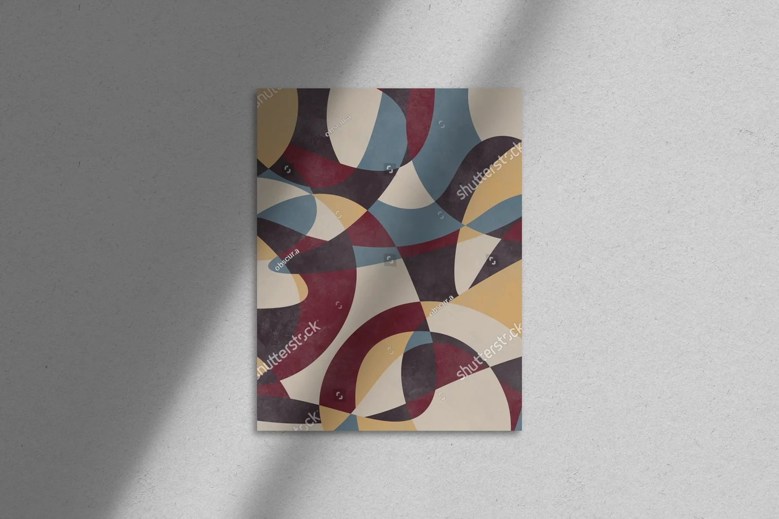 Nowoczesna ilustracja z geometrycznym akcentem