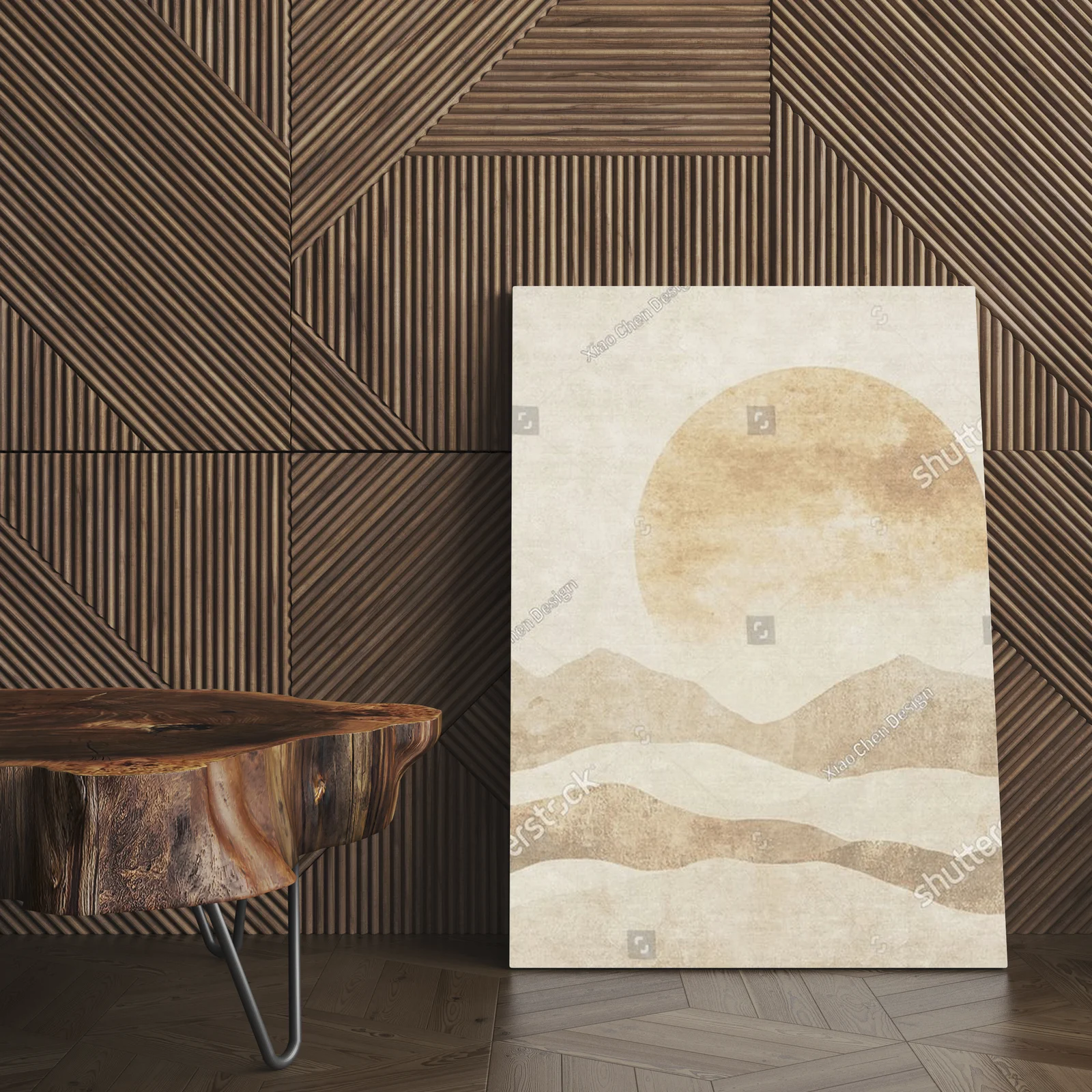 Minimalistyczna geometria w pastelowych tonach