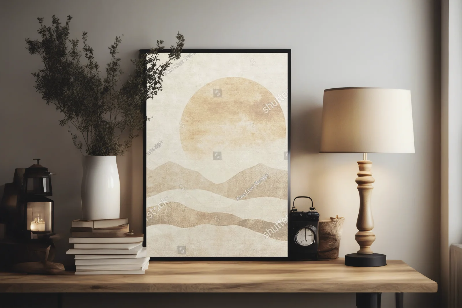 Minimalistyczna geometria w pastelowych tonach