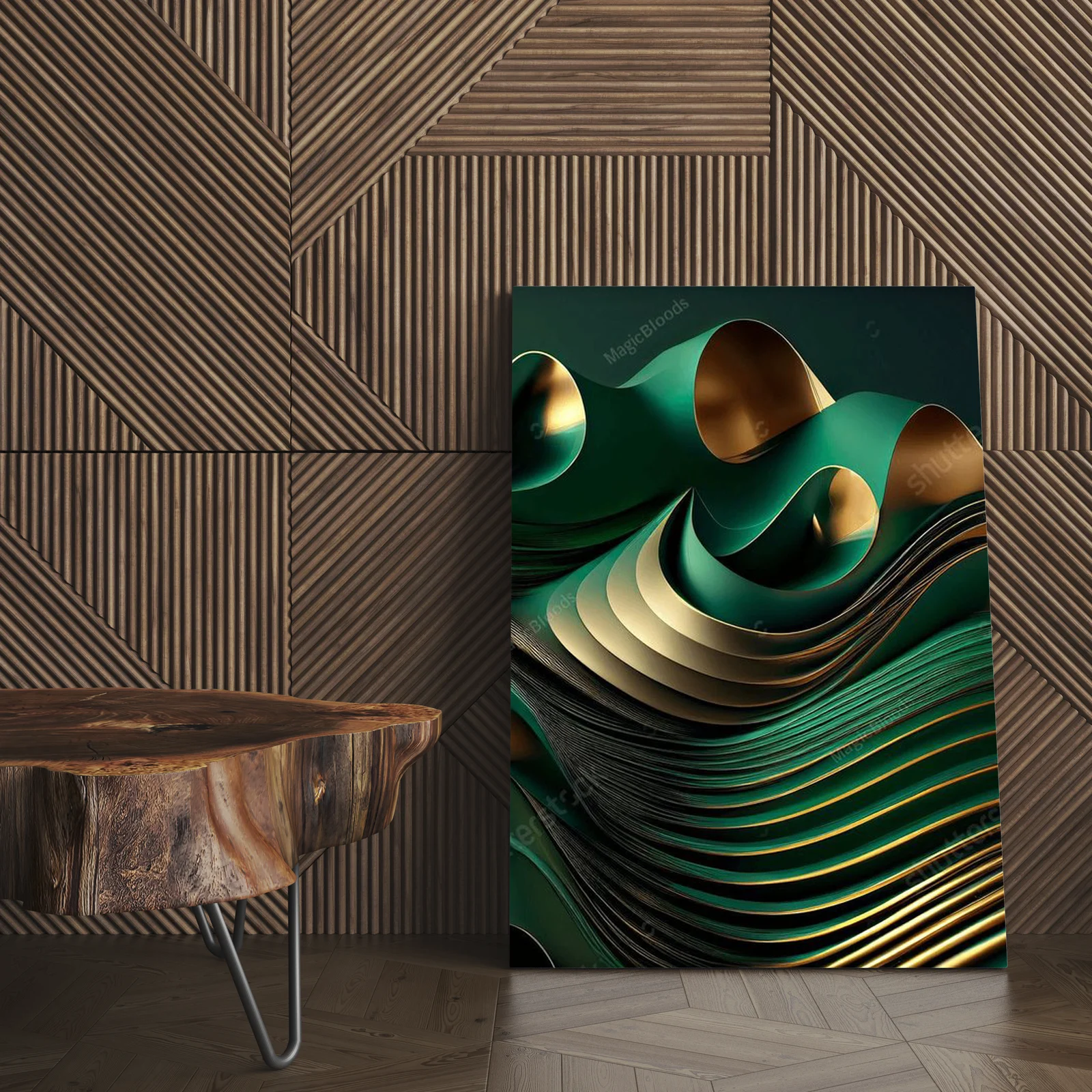 Energia spiralnych linii w organicznych odcieniach