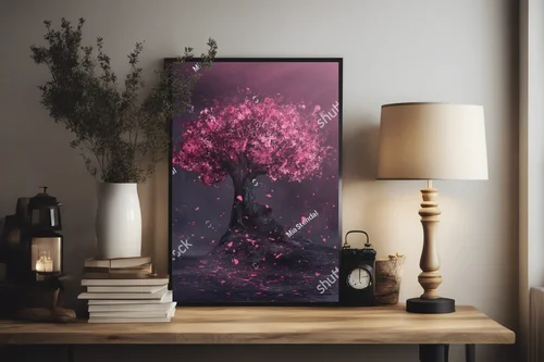 Magiczne nocne krajobrazy pod kwitnącą sakurą