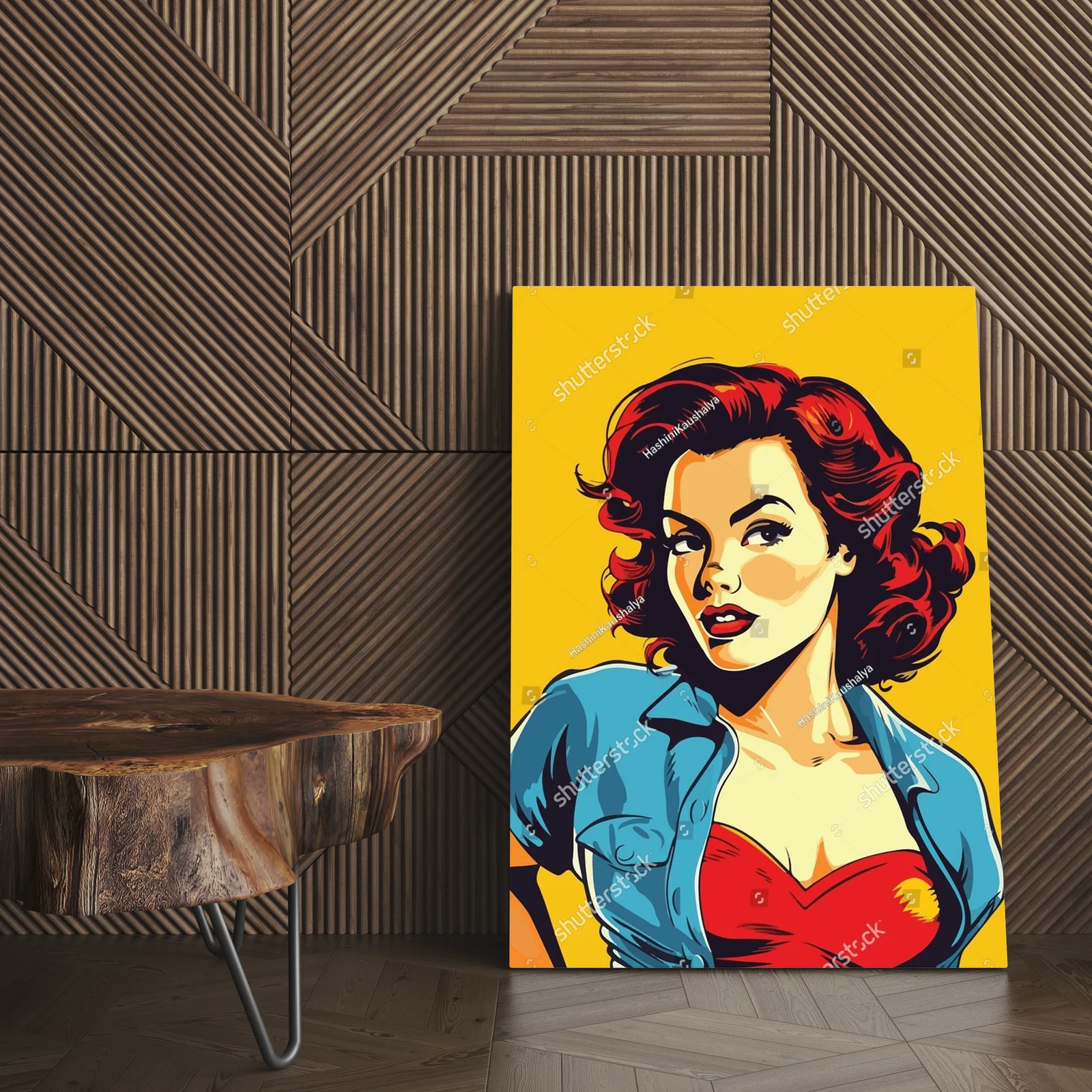 Glamour retro w pop-artowym stylu