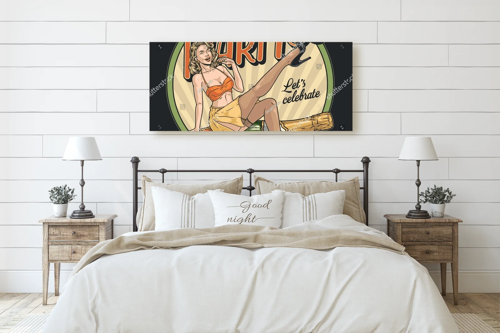 Kolorowy vintage plakat koktajlowy