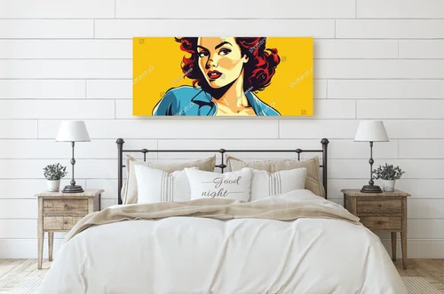 Glamour retro w pop-artowym stylu