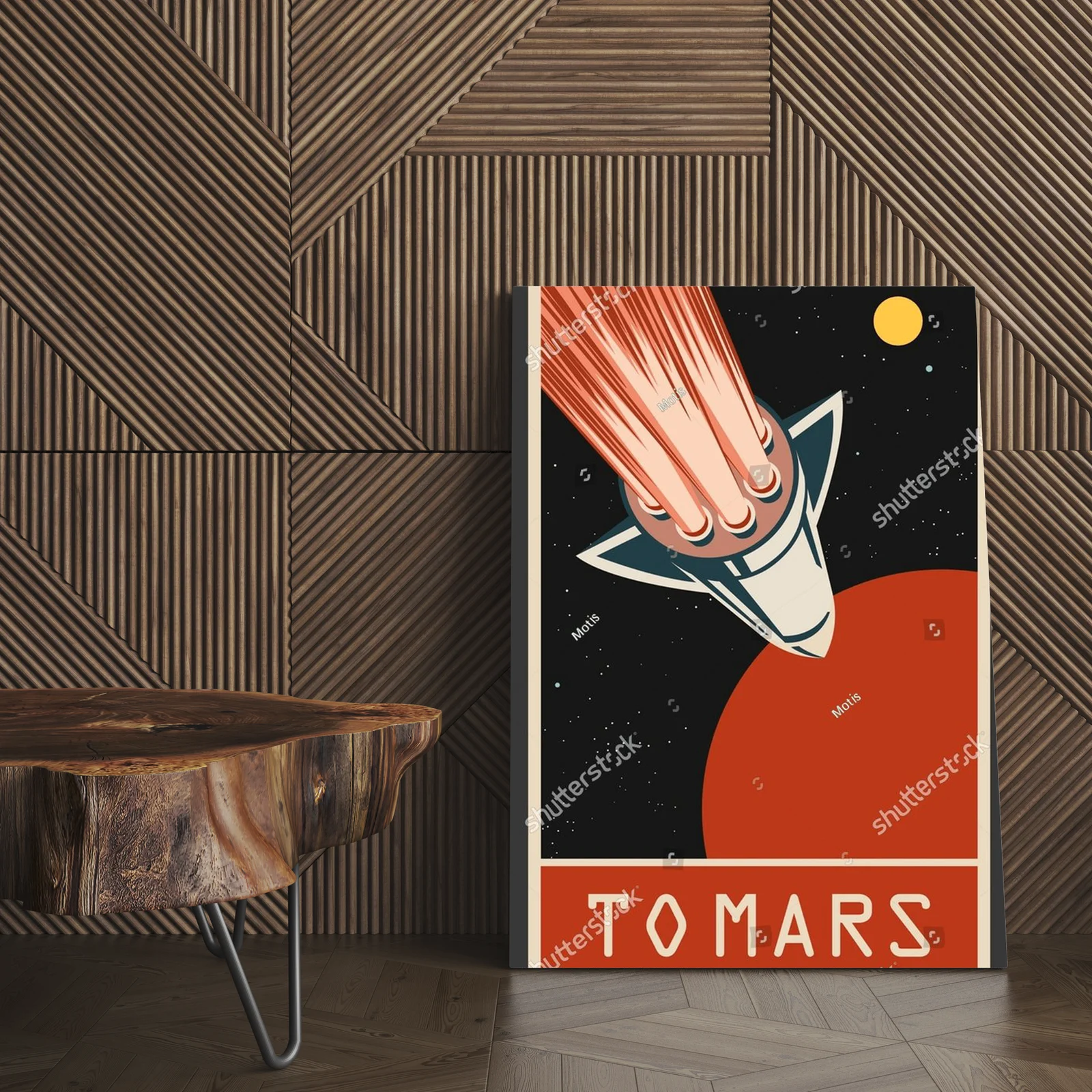 Kosmiczna podróż do Marsa w retro stylu