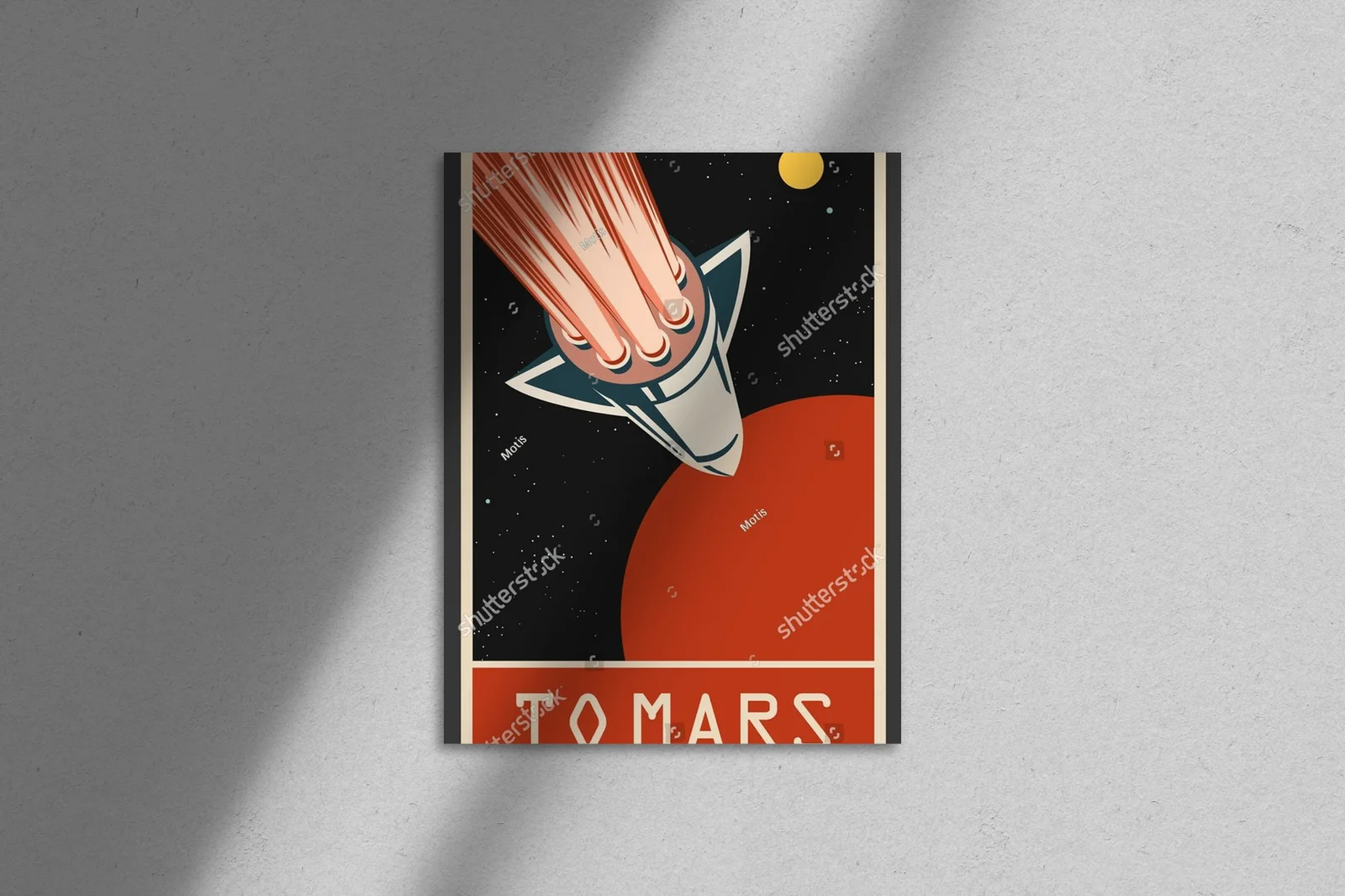 Kosmiczna podróż do Marsa w retro stylu