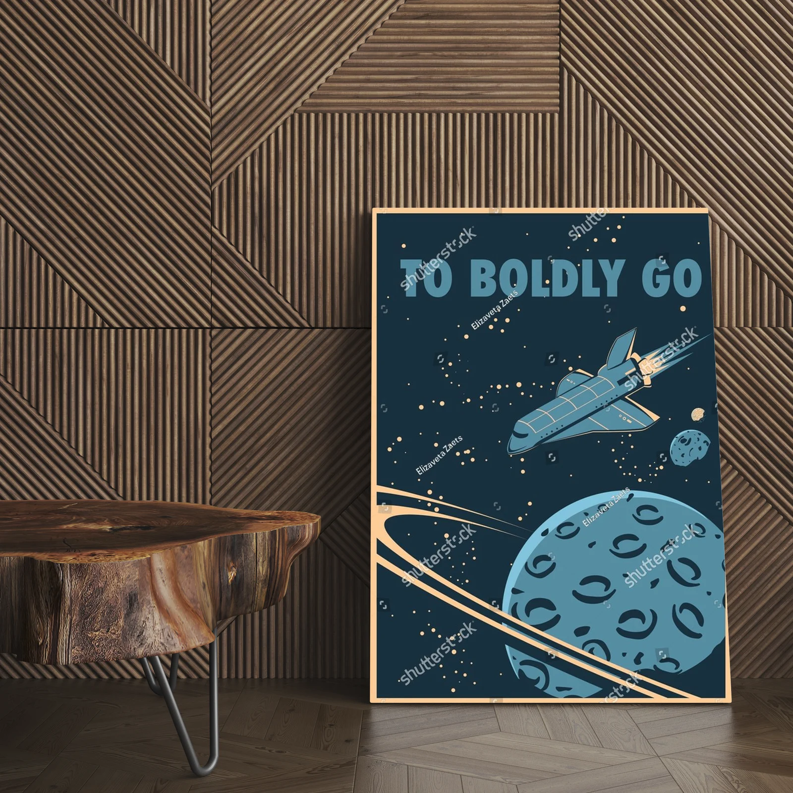 Kosmiczna podróż w retro stylu i głębokich barwach