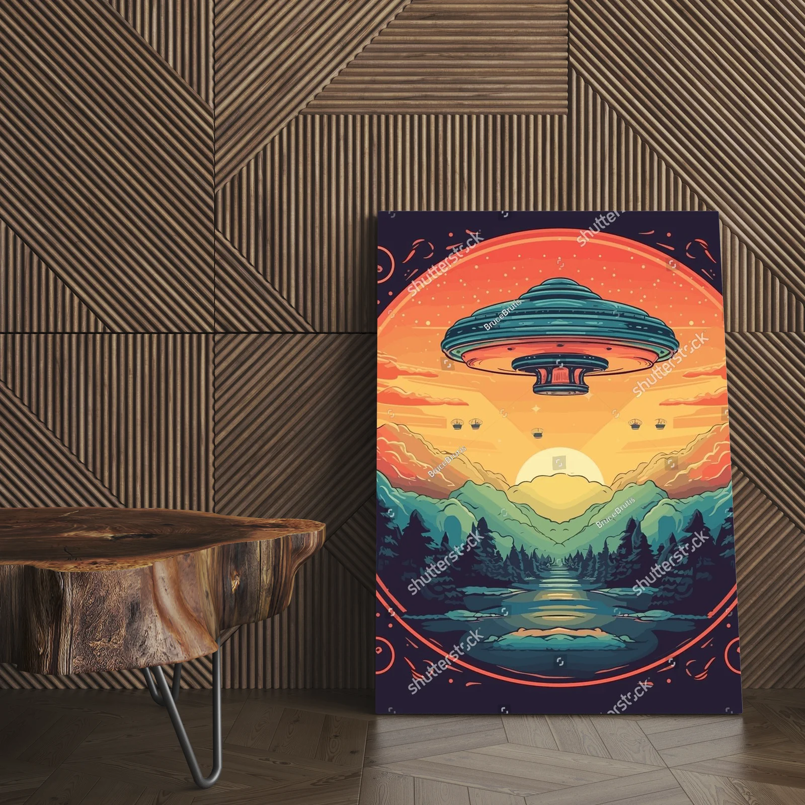 Kosmiczne podróże w retro sci-fi stylu