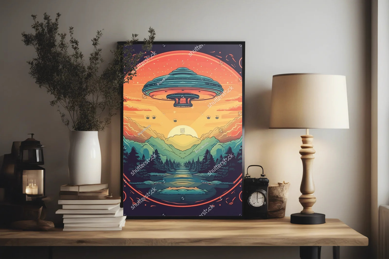 Kosmiczne podróże w retro sci-fi stylu