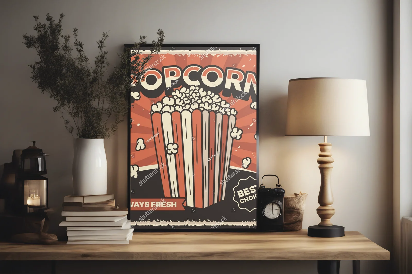 Retro Popcorn: Ekspresja Kina w Aksamitnych Barwach