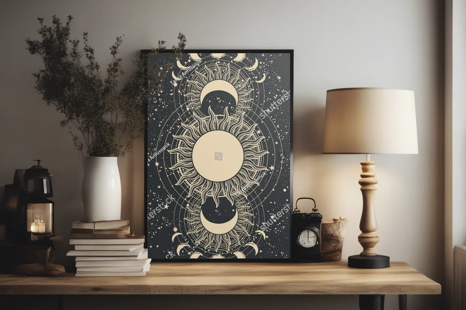 Vintage tarot w klimacie nocnego nieba