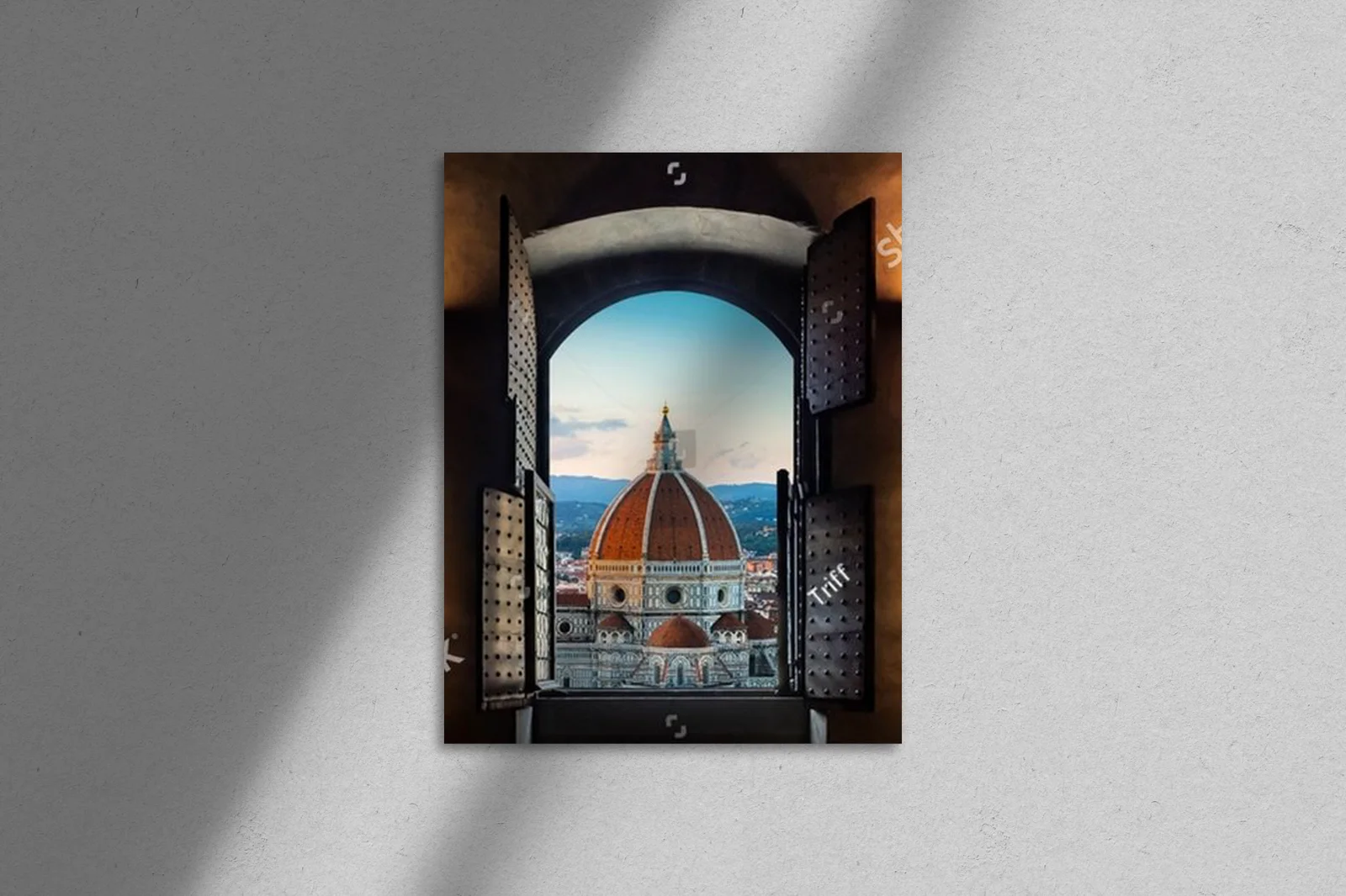 Romantyczny widok na bazylikę Florencji