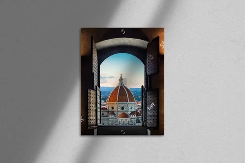 Romantyczny widok na bazylikę Florencji