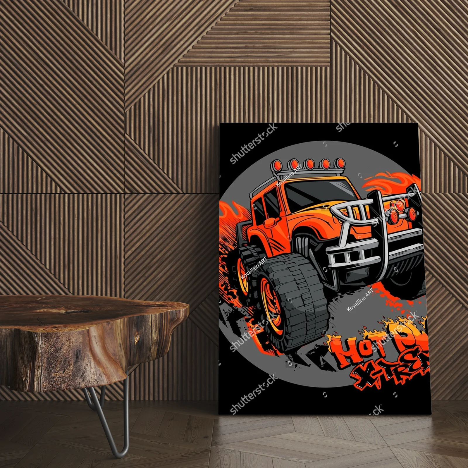 Energia off-roadowego w stylu street art