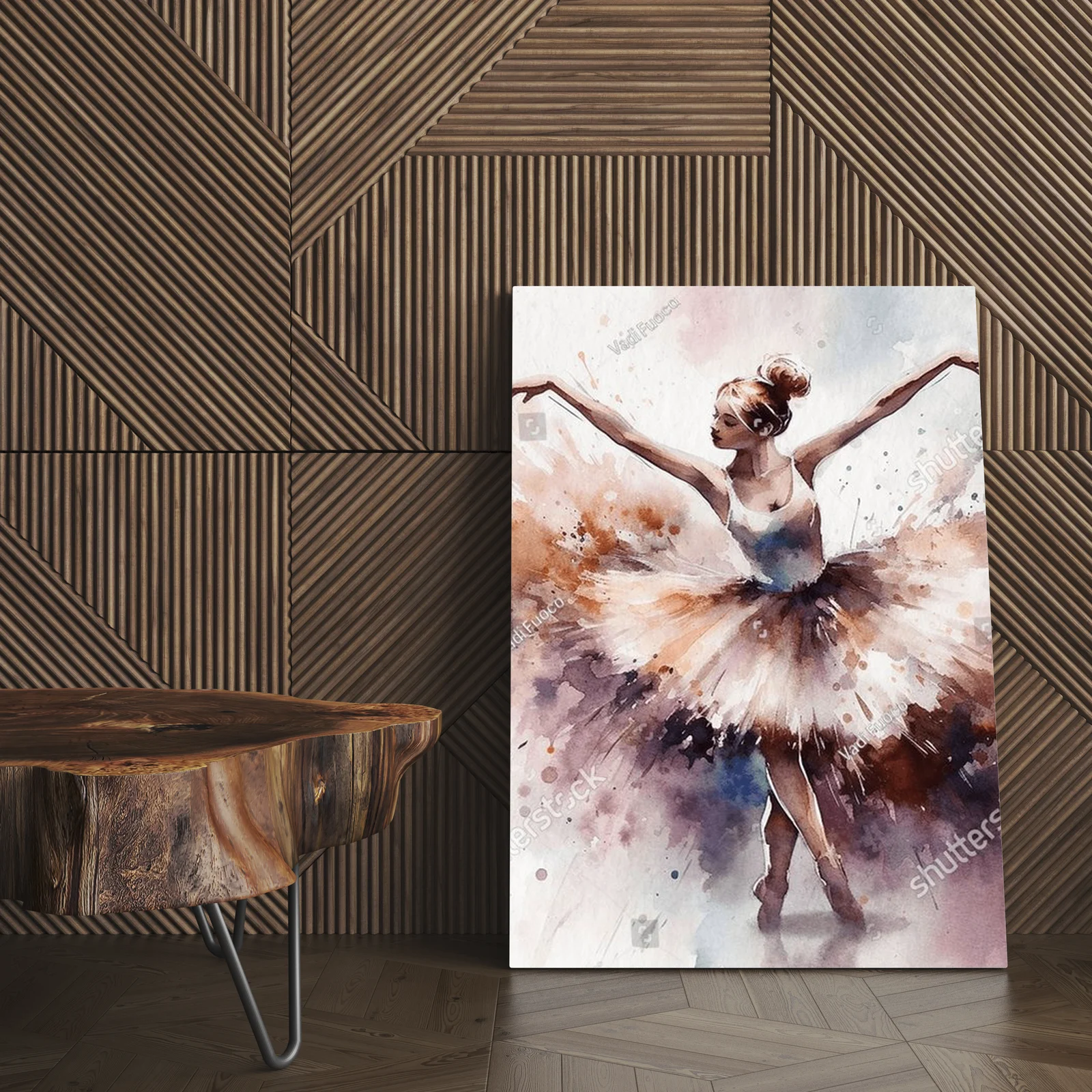 Balerina tańcząca w harmonijnych pastelowych odcieniach