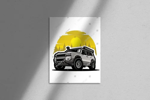 Suv w offroadowej aurze leśnej przygody