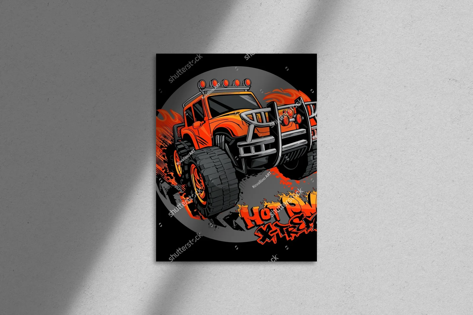 Energia off-roadowego w stylu street art