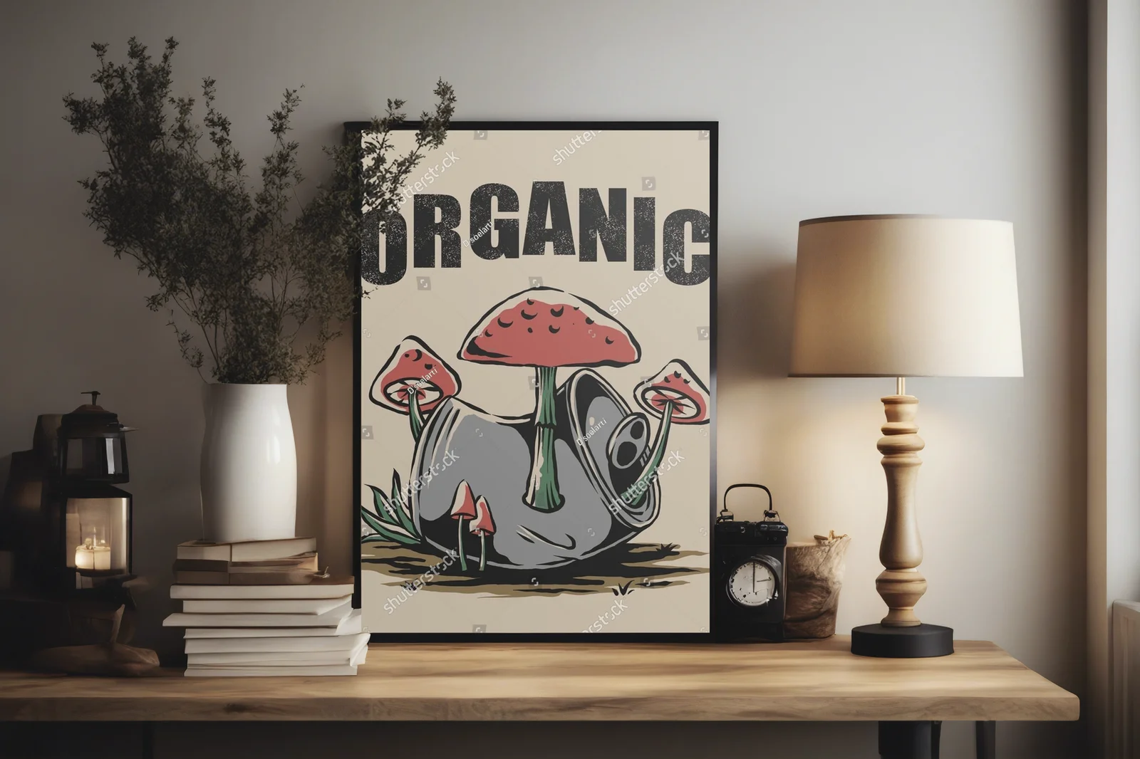 Vintage ilustrowane postacie w nostalgicznych odcieniach