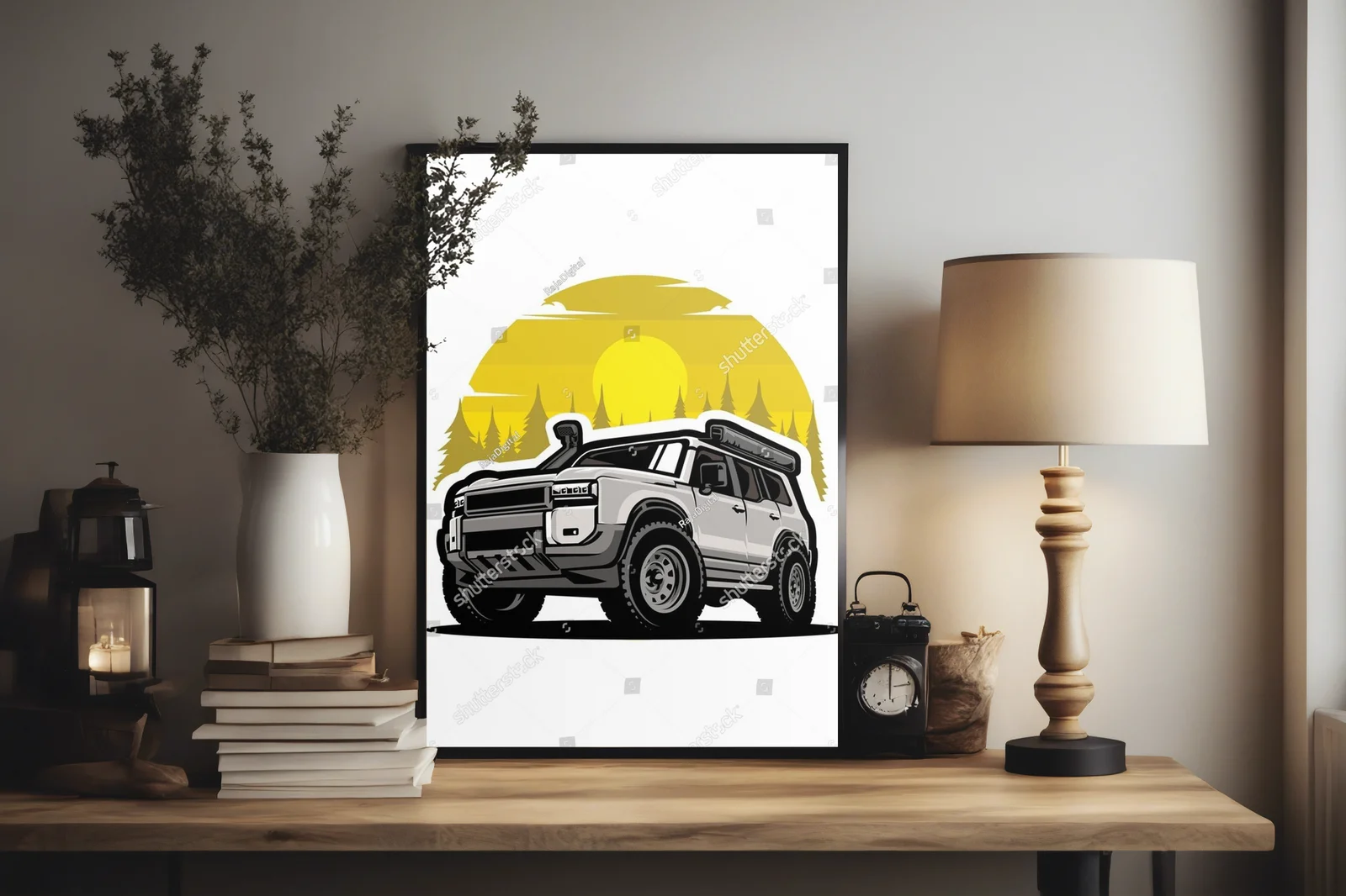 Suv w offroadowej aurze leśnej przygody