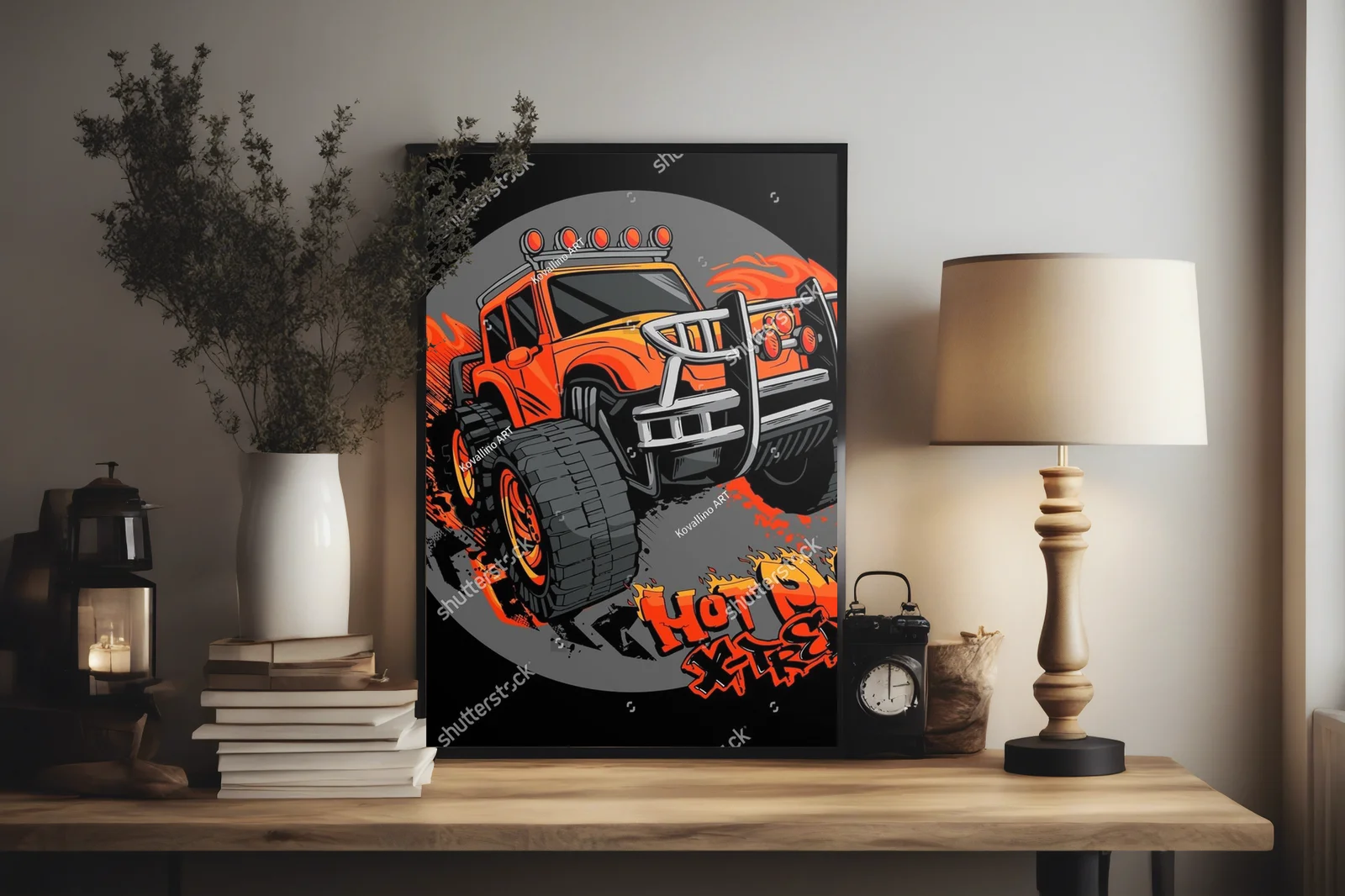 Energia off-roadowego w stylu street art