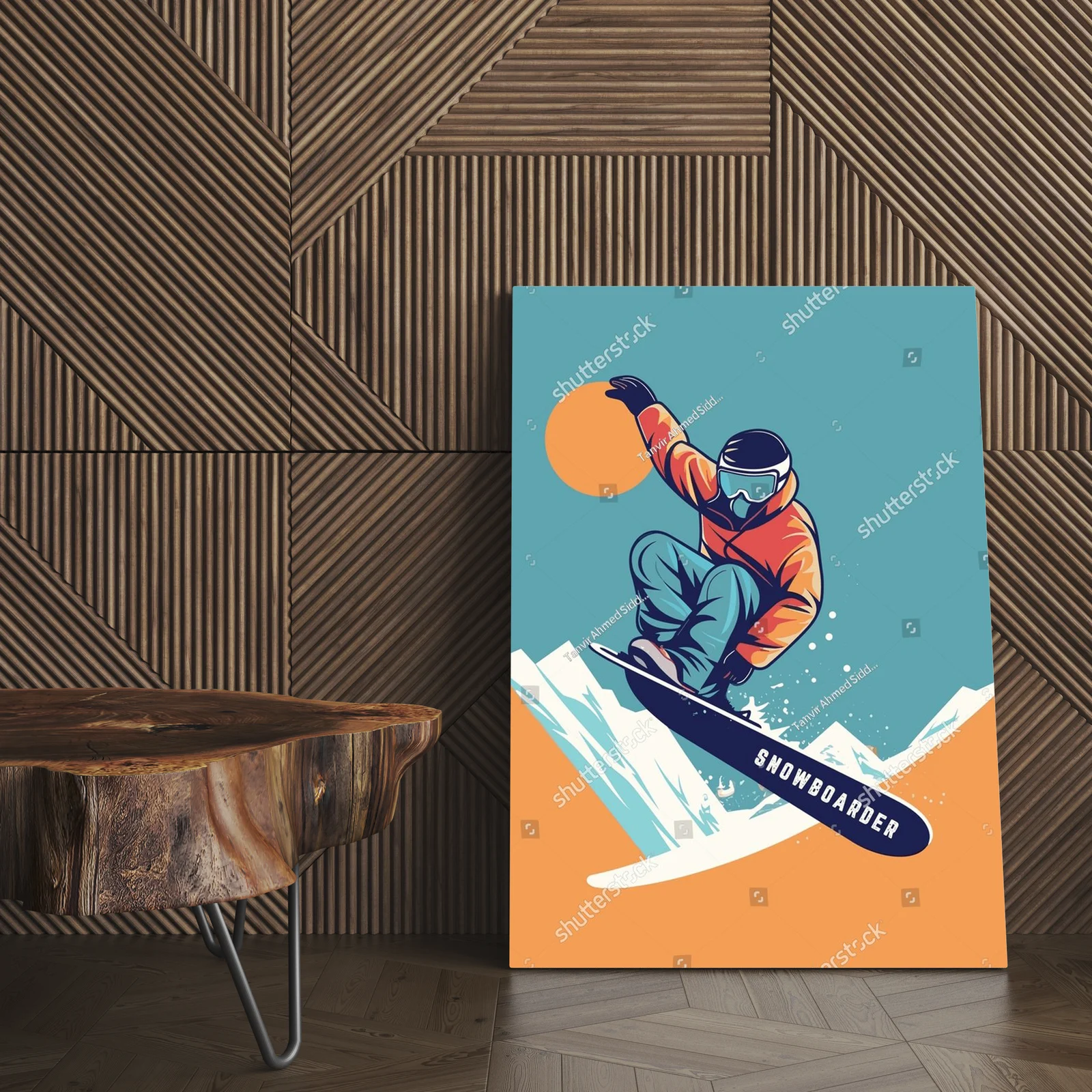 Ekstremalna sztuka snowboardu w blasku słońca
