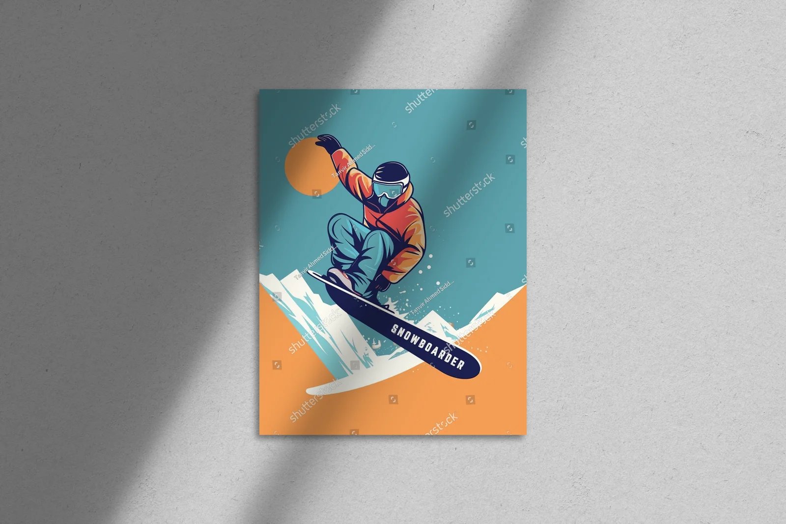 Ekstremalna sztuka snowboardu w blasku słońca