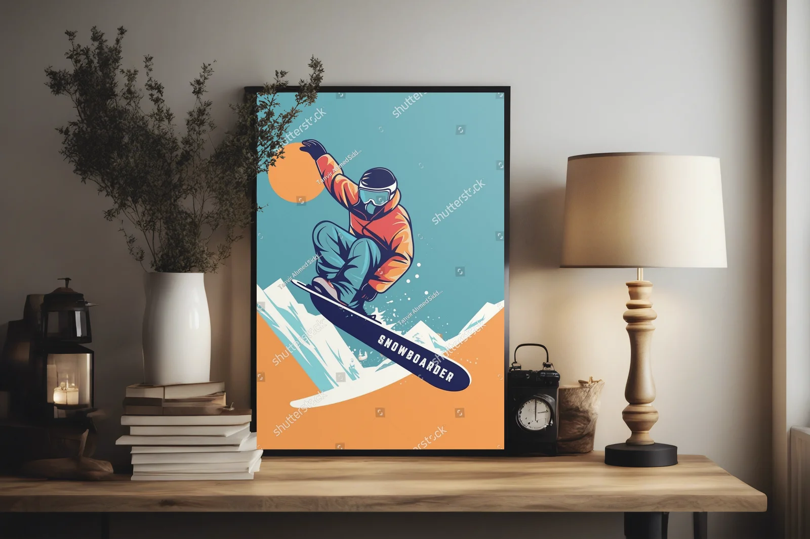 Ekstremalna sztuka snowboardu w blasku słońca