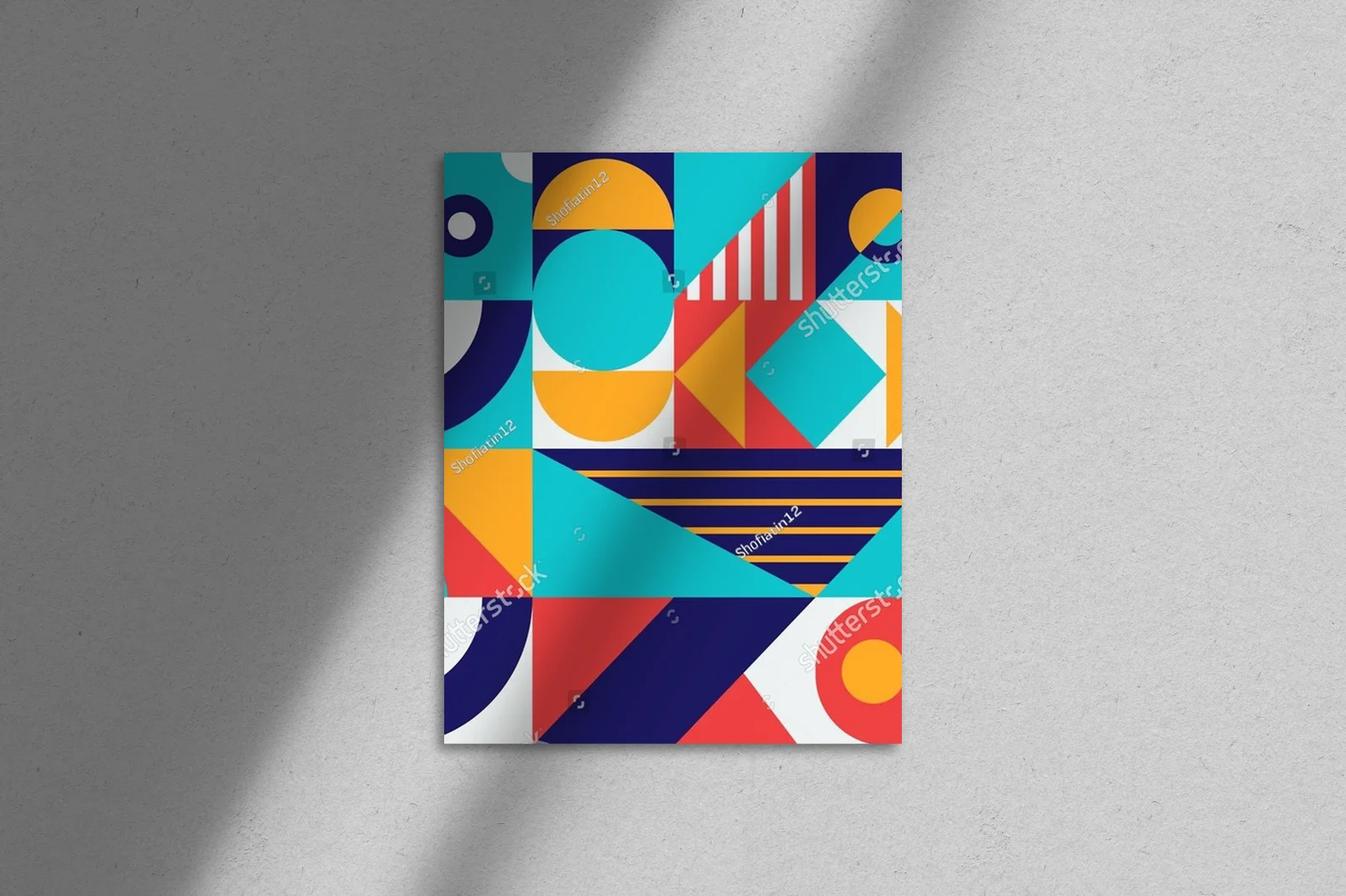 Minimalistyczna geometria w dynamicznych kolorach