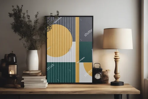 Geometryczne marzenia w odcieniach głębokiej zieleni