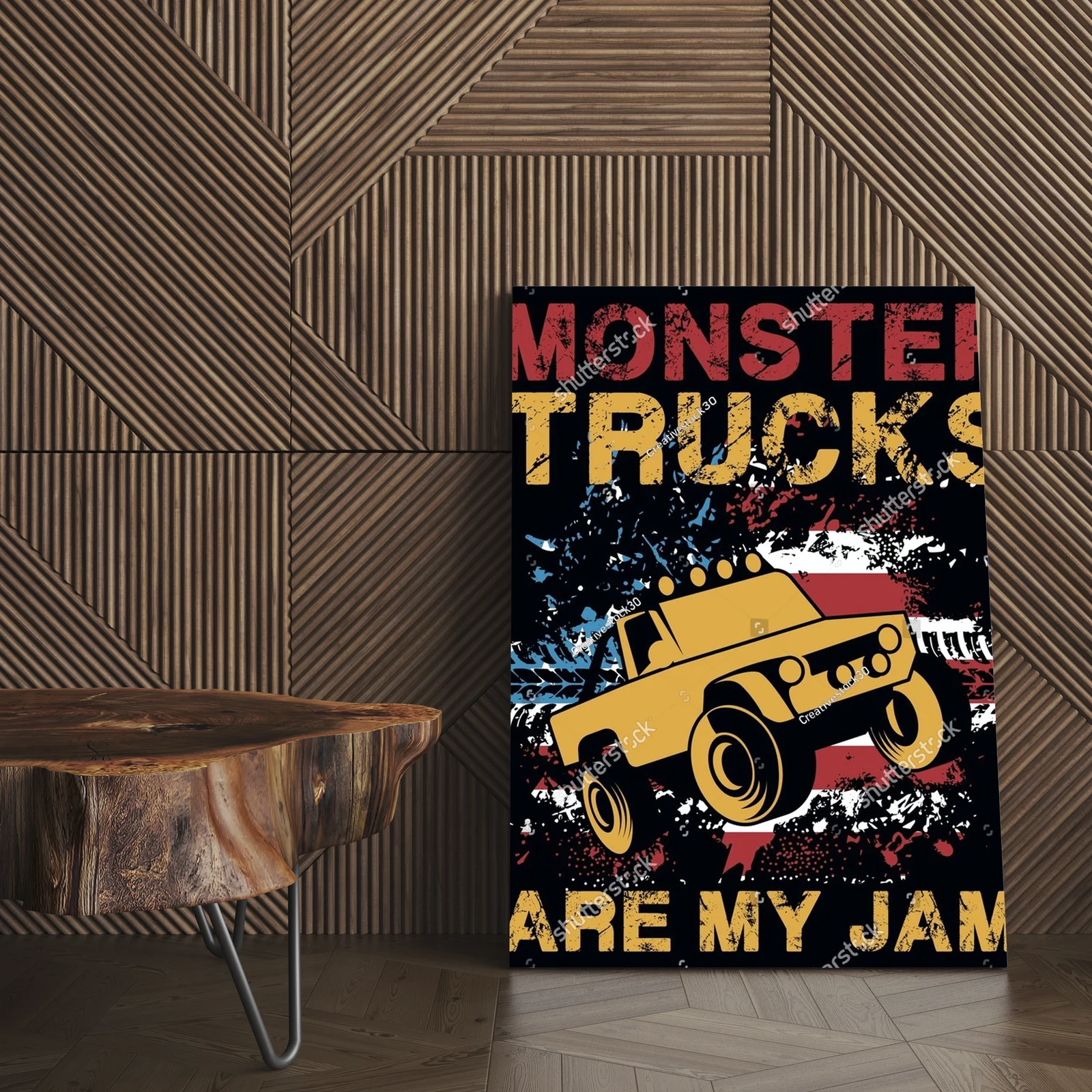 Ekspresja przygody w kolorach monster trucka