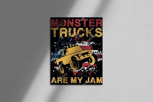 Ekspresja przygody w kolorach monster trucka