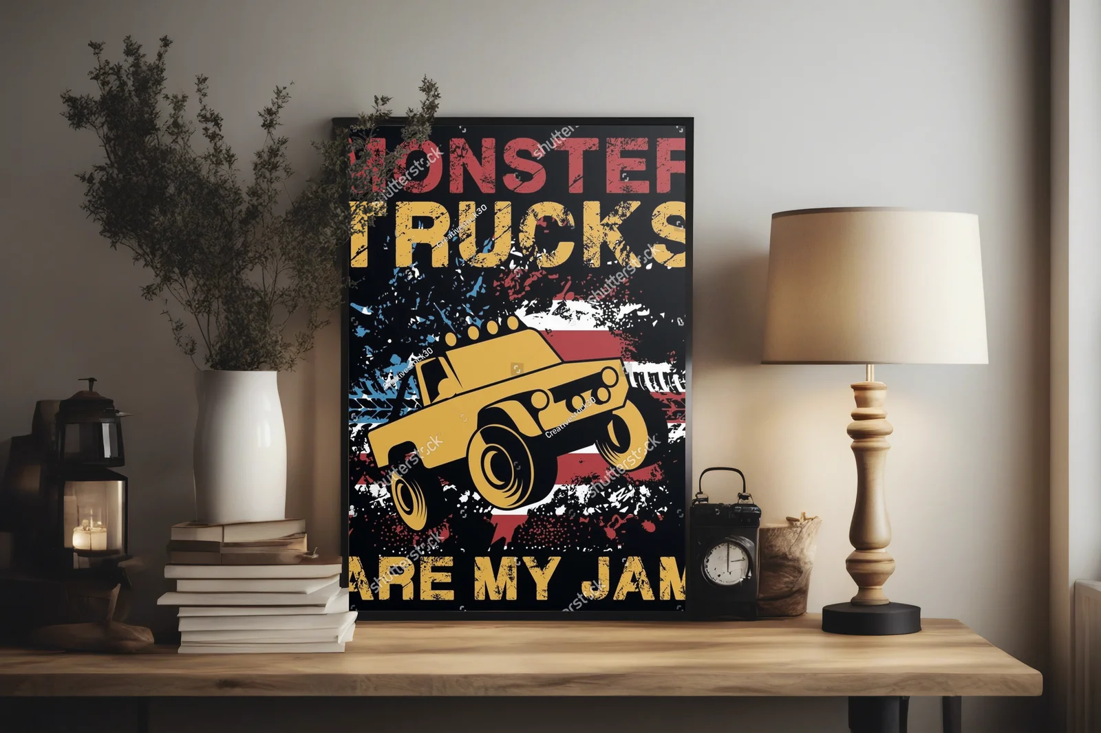 Ekspresja przygody w kolorach monster trucka