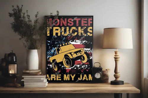 Ekspresja przygody w kolorach monster trucka