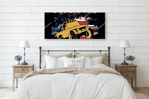 Ekspresja przygody w kolorach monster trucka