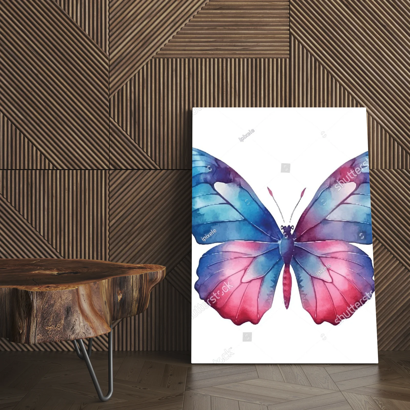 Woda i lekkość - motyl w białej harmonii