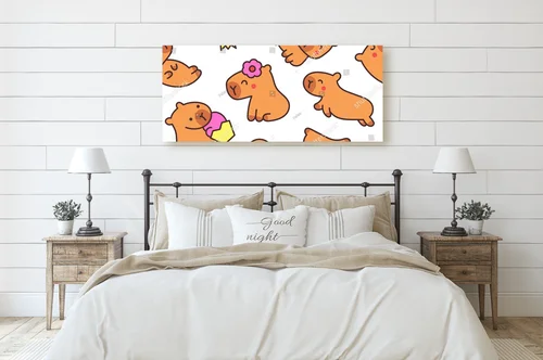 Radosne kapibary w uroczej aranżacji graficznej
