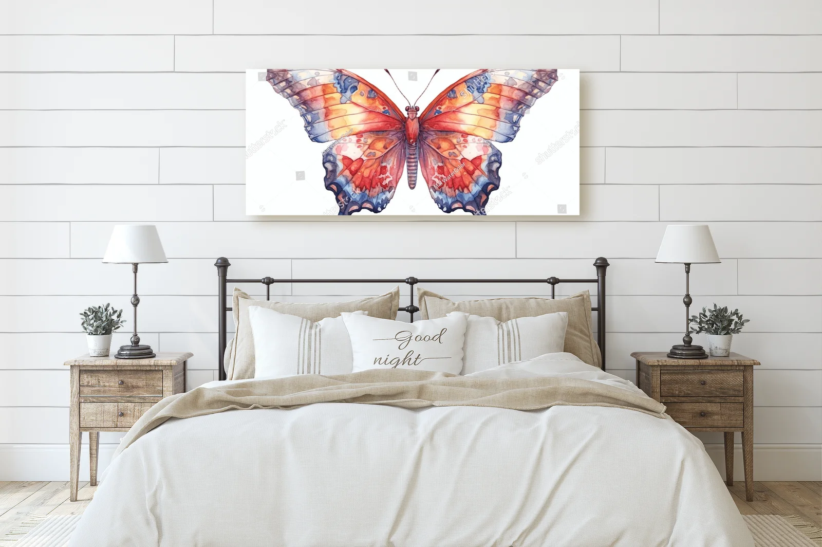 Malowany wodą motyl – letnia harmonia kolorów