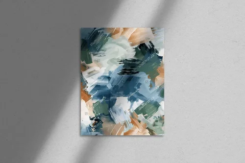 Abstrakcyjne akwarelowe plamy w pastelowych barwach