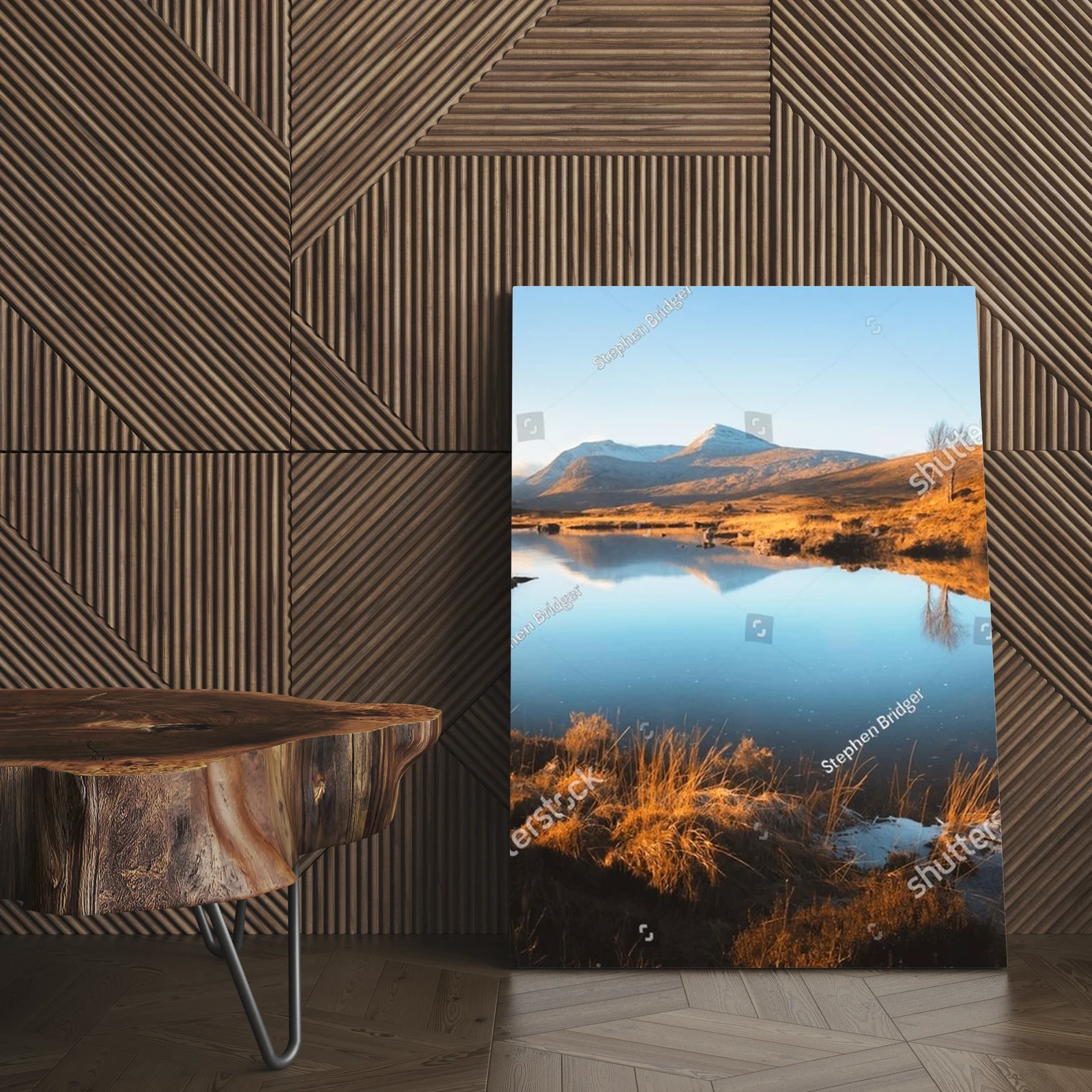 Złote światło nad spokojnym Rannoch Moor